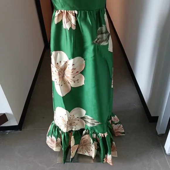 Alemais Sage Midi Dress in Green - Picture 5 of 11